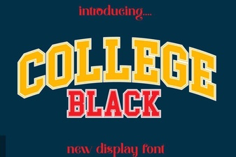 Crafting Modern Designs with a College Black Font