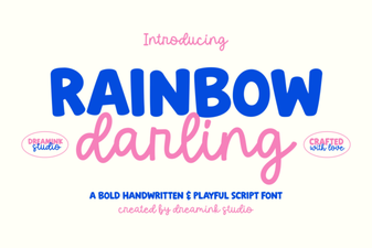 Craft Designs with the Rainbow Darling Duo Font