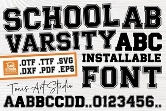 School Varsity Font Ideas & Design Tips