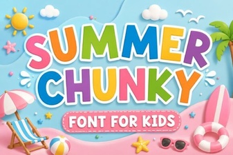 Bold Summer Chunky Fonts for Creative Projects