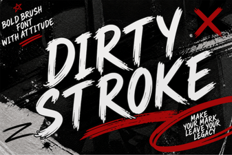 Creative Fonts: Dirty Stroke Typography Projects