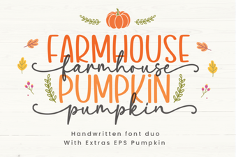 Design Ideas Using the Farmhouse Pumpkin Font