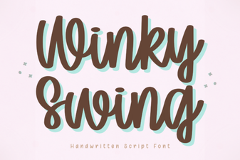 Playful Design with the Winky Swing Font